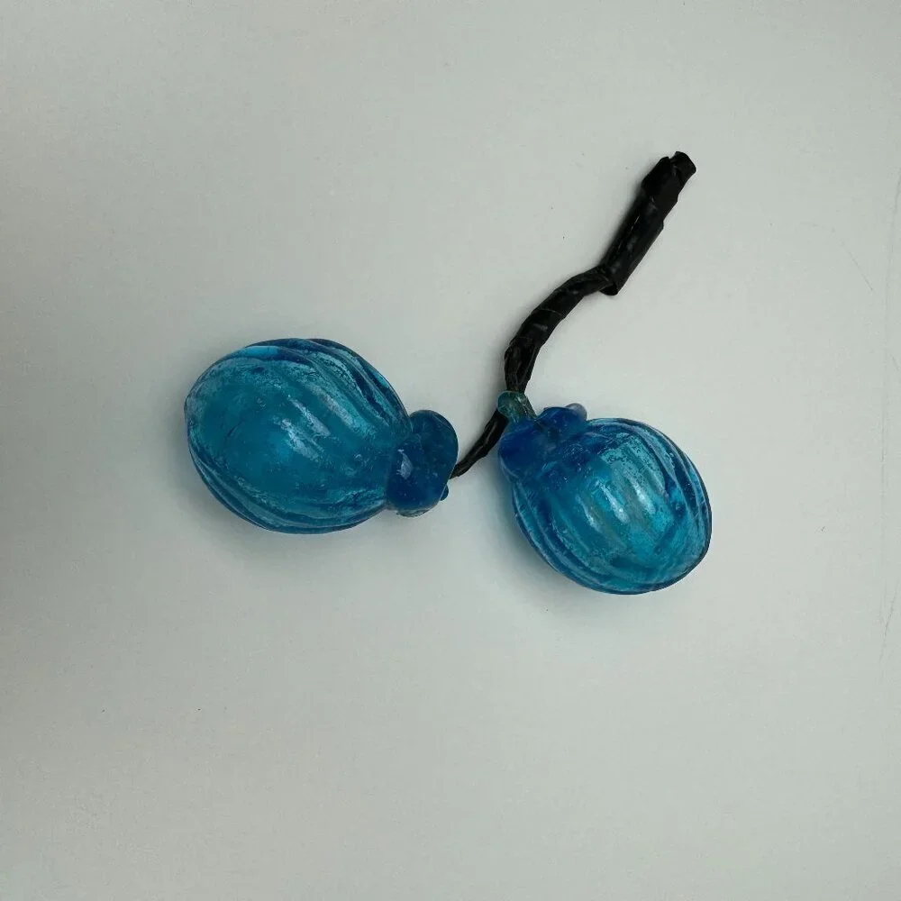 RARE Vintage ART Blue Glass
